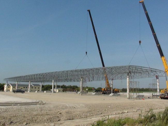 日喀则收费站网架工程